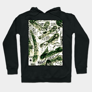 Street Art Urban NYC Green Graffiti Hoodie